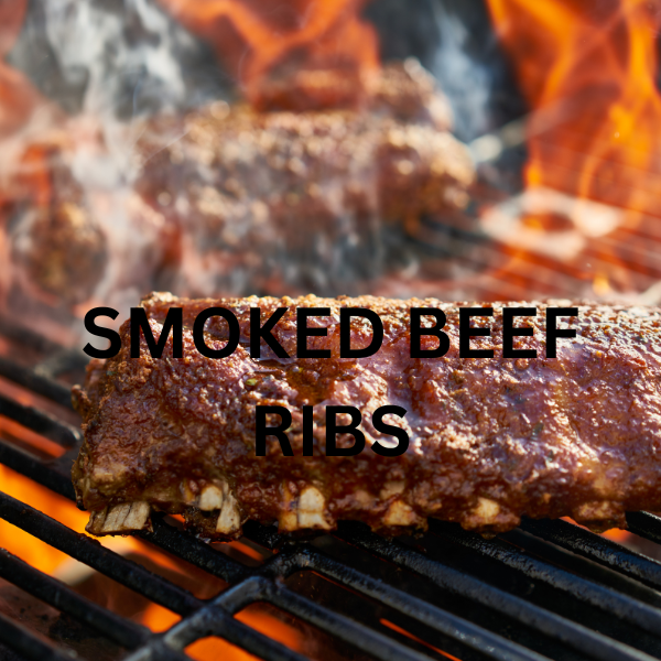 Close-up of smoked herb baby back ribs with a saucy, sticky glaze on a wooden board. Juicy fall-off-the-bone ribs garnished with fresh rosemary and thyme. Smoked ribs cooking on a pellet smoker with a golden-brown bark. A plate of BBQ baby back ribs served with sides and extra sauce. Close-up of the sauce ingredients: honey, BBQ sauce, lemon, and fresh herbs. Racks of baby back ribs being brushed with BBQ sauce for extra flavor. Freshly smoked ribs displayed with a glossy, caramelized finish. Cherry whiskey pellets in use, creating smoke for grilling.